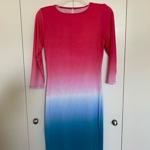 Ombré bodycon dress